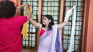 Stepsister Saree Removal and Hand Tied Blindfolded Bra Romance, Hot BDSM Love