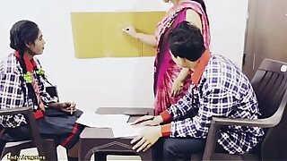 Desi young slim cute girl sex xxx porn video threesome beauty fucked group sex !
