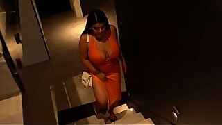 A busty Peruvian woman sneaks into her cousin'_s room_ she didn'_t expect him to have such a large penis.