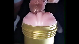 Watch My BBC to Cum all over my Toy