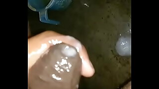 Playing  with my cock and cumming