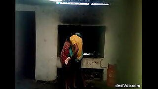 South indian couple fucking in kitchen