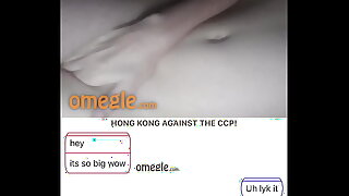 She finger her pussy for big dick