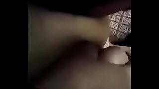 Indian bf pressing &amp_  sucking her gf boobs