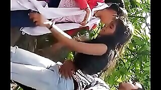 Desi girl forth girlfriend with reference to take-home