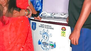 Fucking Stepmom while she is Stuck in the Washing Machine!